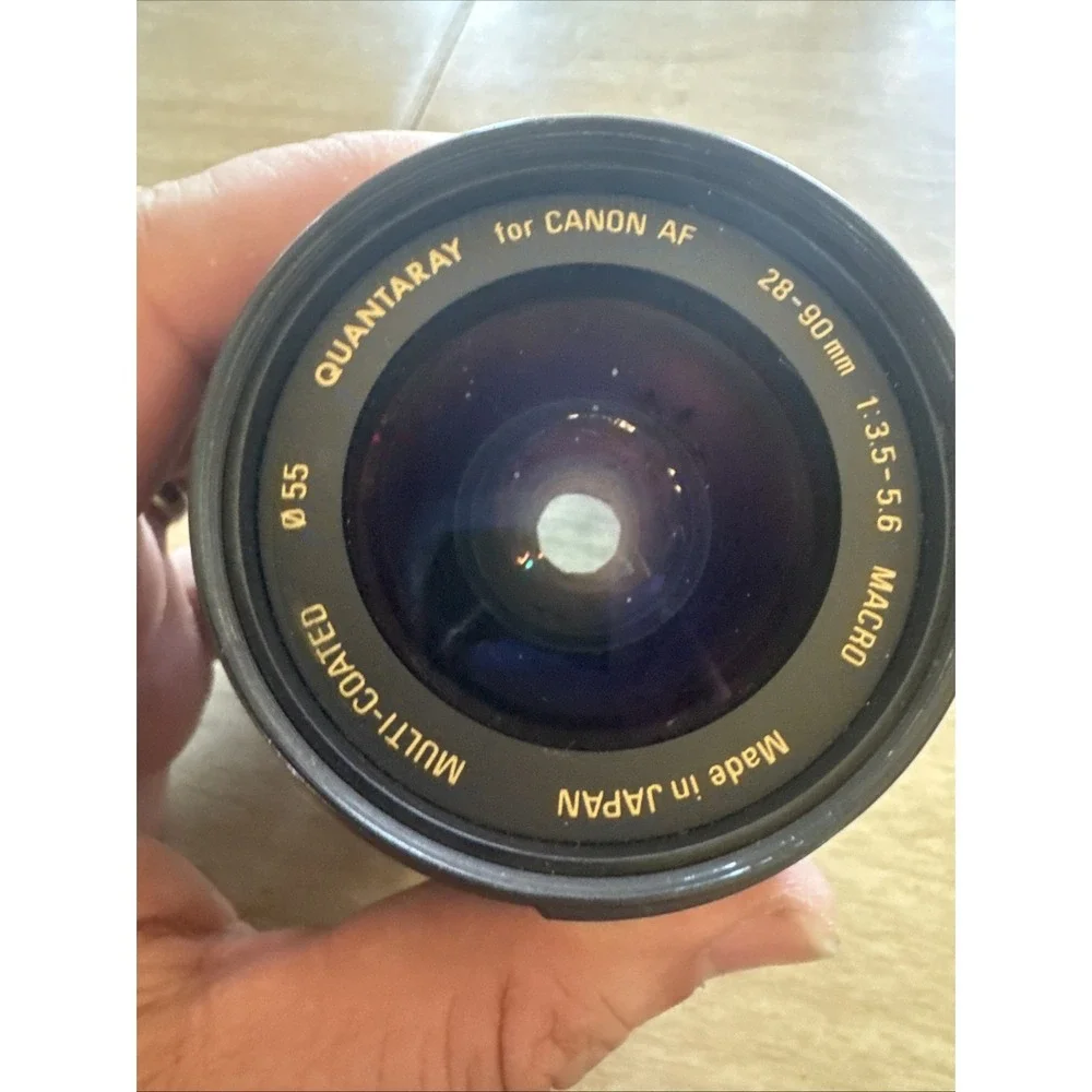 Quantaray Canon AF 28-90mm 1:3.5-5.6 Macro Aspherical MultiCoat Lens W/UV FILTER